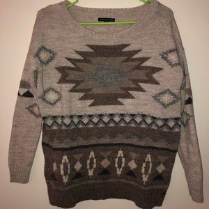 American Eagle Patterned Knit Sweater
